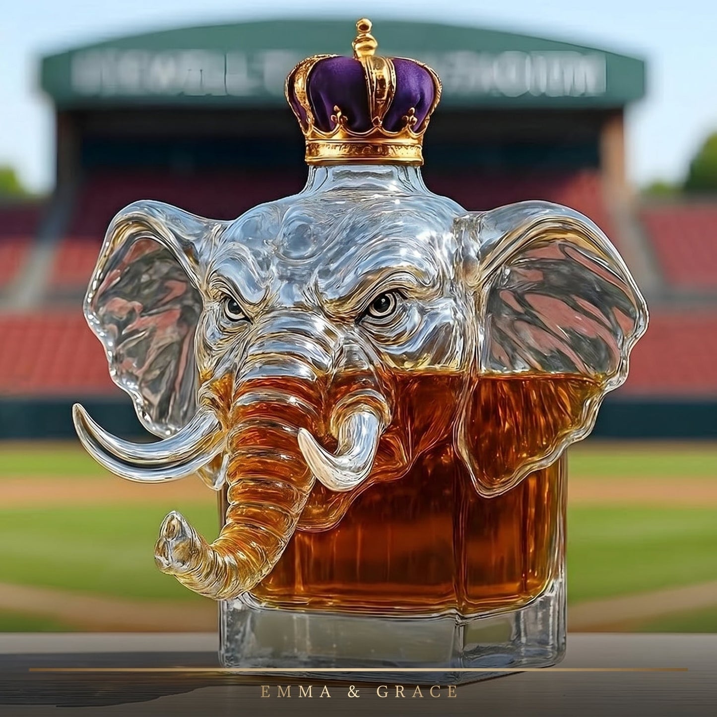 Elephant Crown Royal - Whisky Decanter